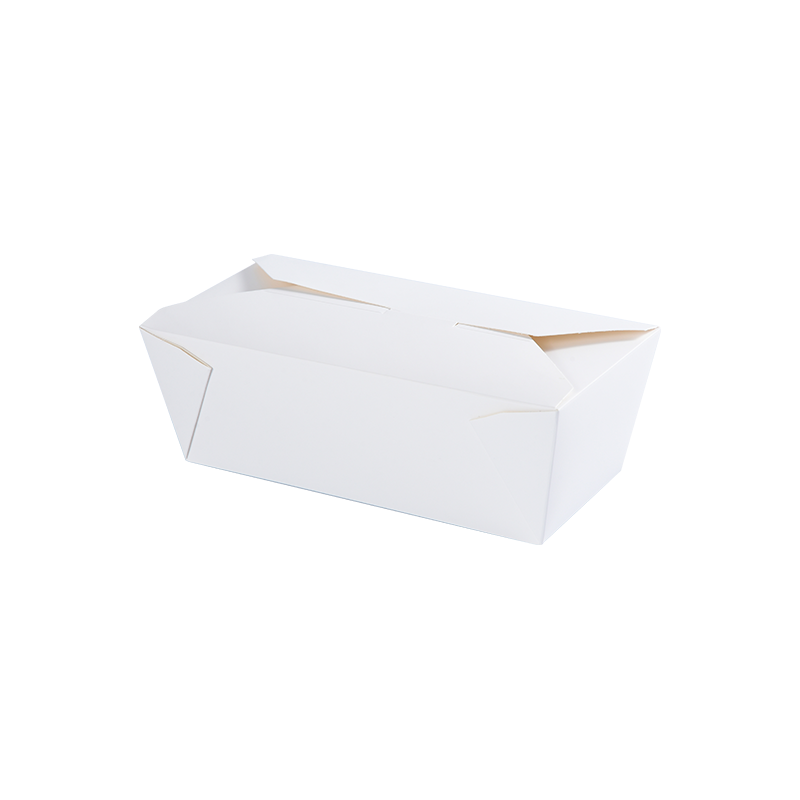 Wit/bedrukt PE/PLA-papieren afhaaldoos voor voedselcontainers