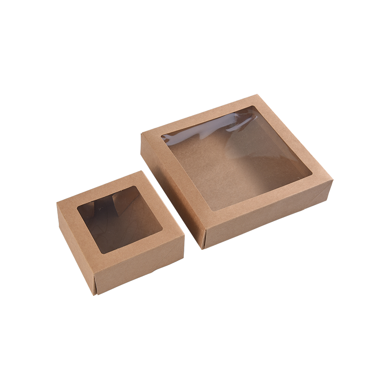 Bruine Kraft kleine taartdozen voor taartporties - Koekjes/Brownie bakkerijdozen - Kartonnen taartverpakkingsdozen voor lekkernijen/cadeaus