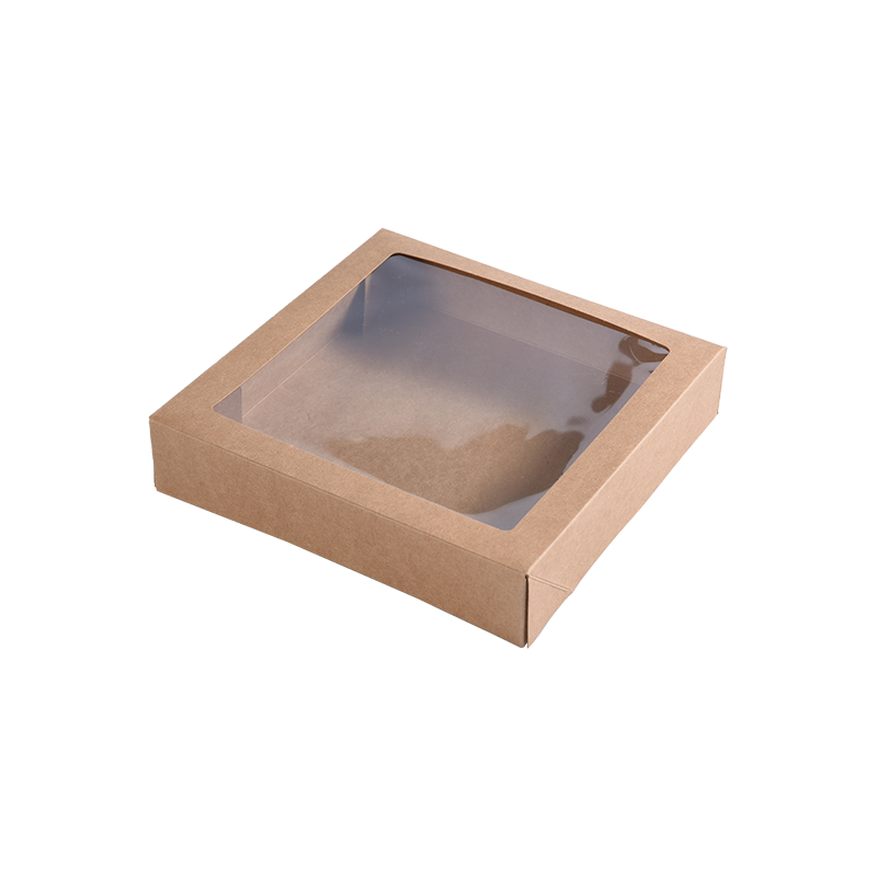Bruine Kraft kleine taartdozen voor taartporties - Koekjes/Brownie bakkerijdozen - Kartonnen taartverpakkingsdozen voor lekkernijen/cadeaus