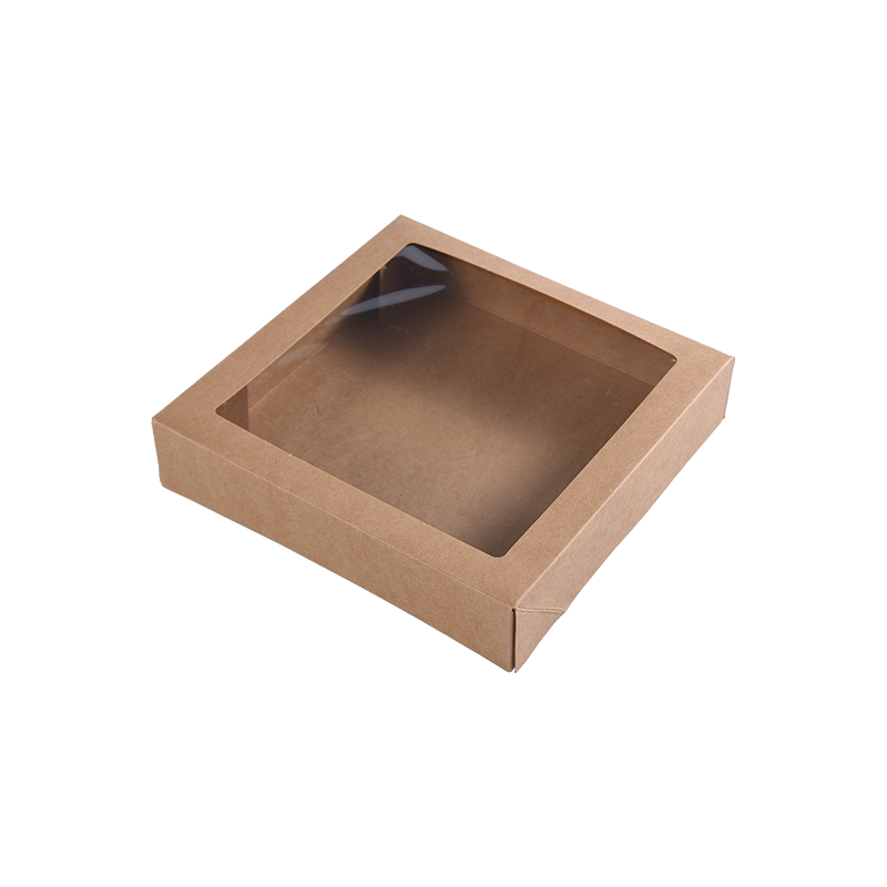 Bruine Kraft kleine taartdozen voor taartporties - Koekjes/Brownie bakkerijdozen - Kartonnen taartverpakkingsdozen voor lekkernijen/cadeaus