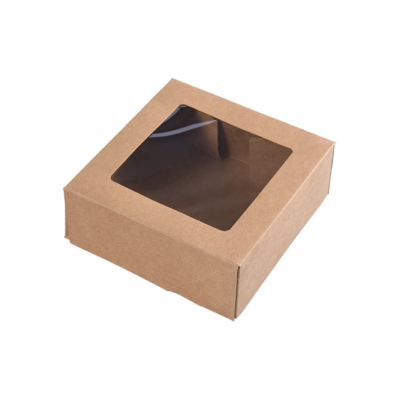 Bruine Kraft kleine taartdozen voor taartporties - Koekjes/Brownie bakkerijdozen - Kartonnen taartverpakkingsdozen voor lekkernijen/cadeaus